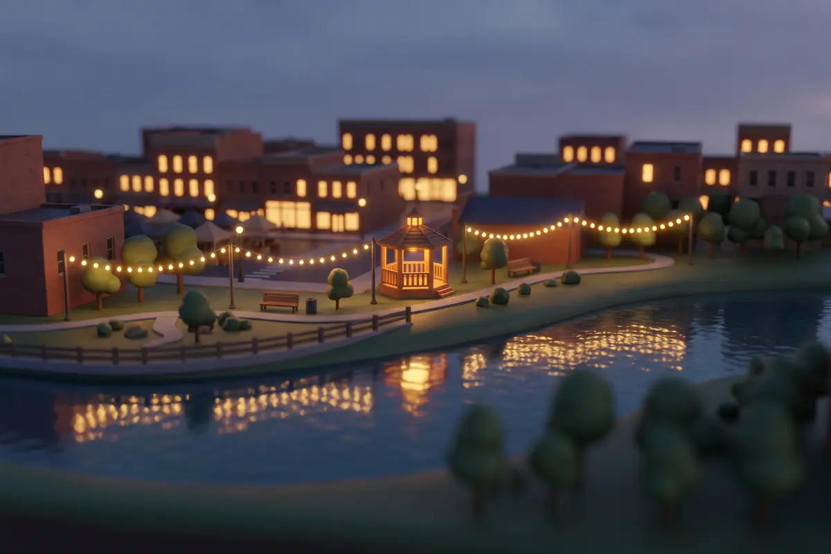 Illustration of a outdoor event